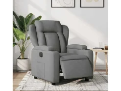 Poltrona* Poltrona Confortável | Poltrona reclinável elétrica tecido cinzento-escuro SHL492003 Cinza antracite