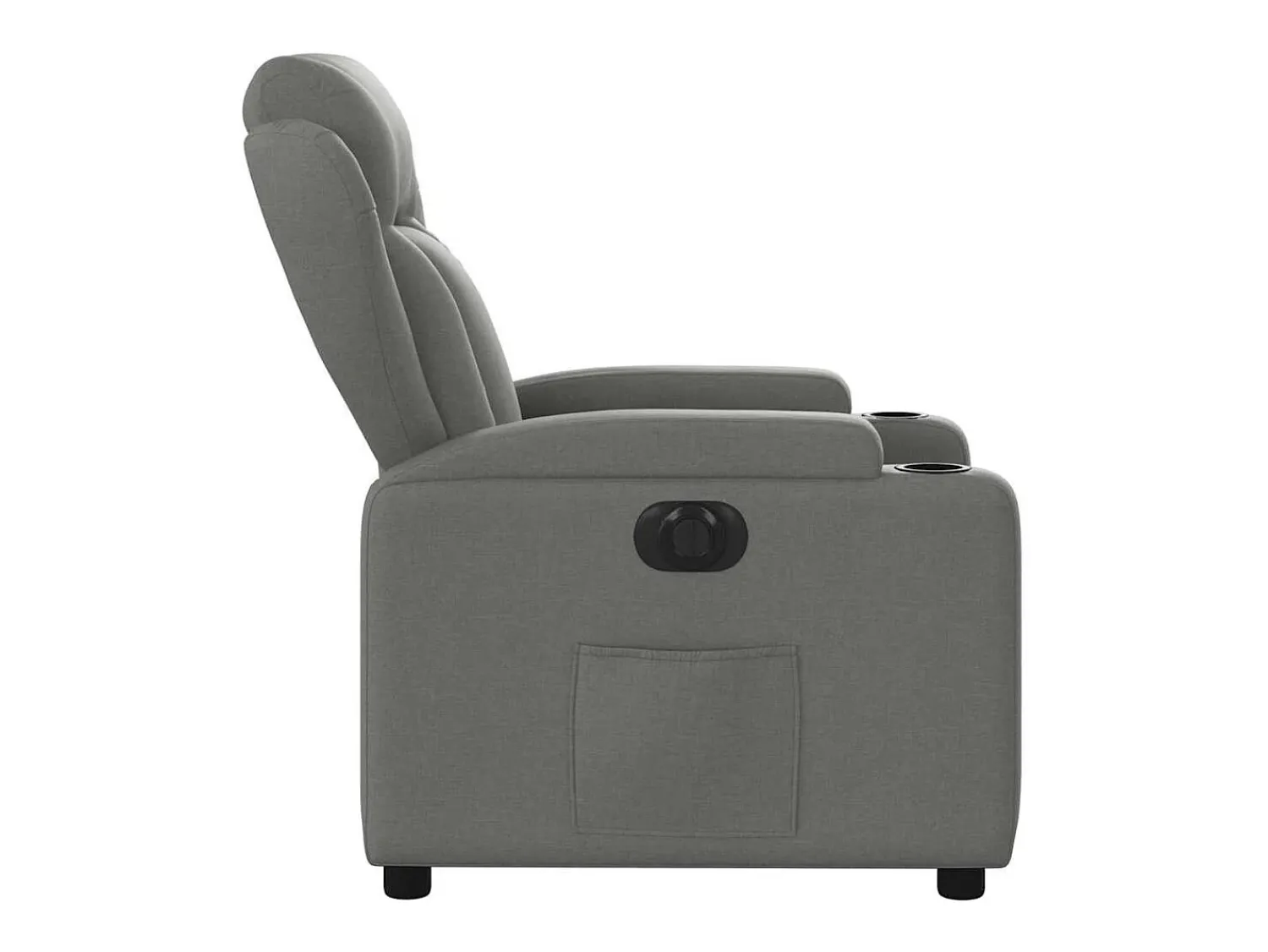 Poltrona* Poltrona Confortável | Poltrona reclinável elétrica tecido cinzento-escuro SHL492003 Cinza antracite