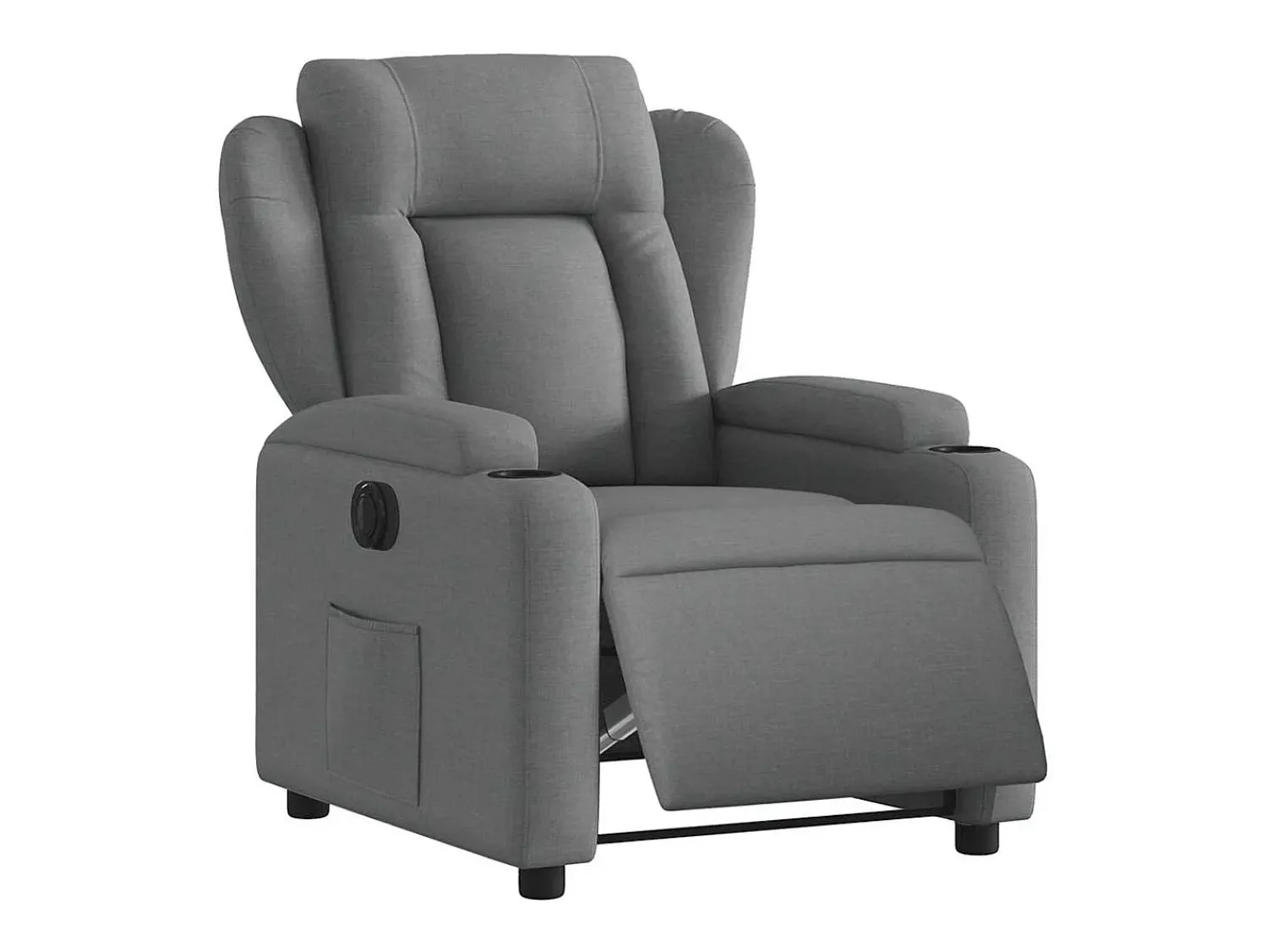 Poltrona* Poltrona Confortável | Poltrona reclinável elétrica tecido cinzento-escuro SHL492003 Cinza antracite