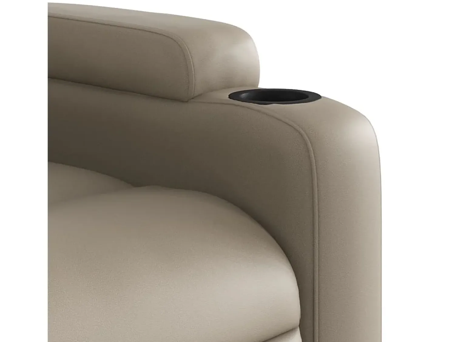 Poltrona| Poltrona Confortável | Poltrona reclinável elétrica couro artificial cor cappuccino SHL398454 Castanho