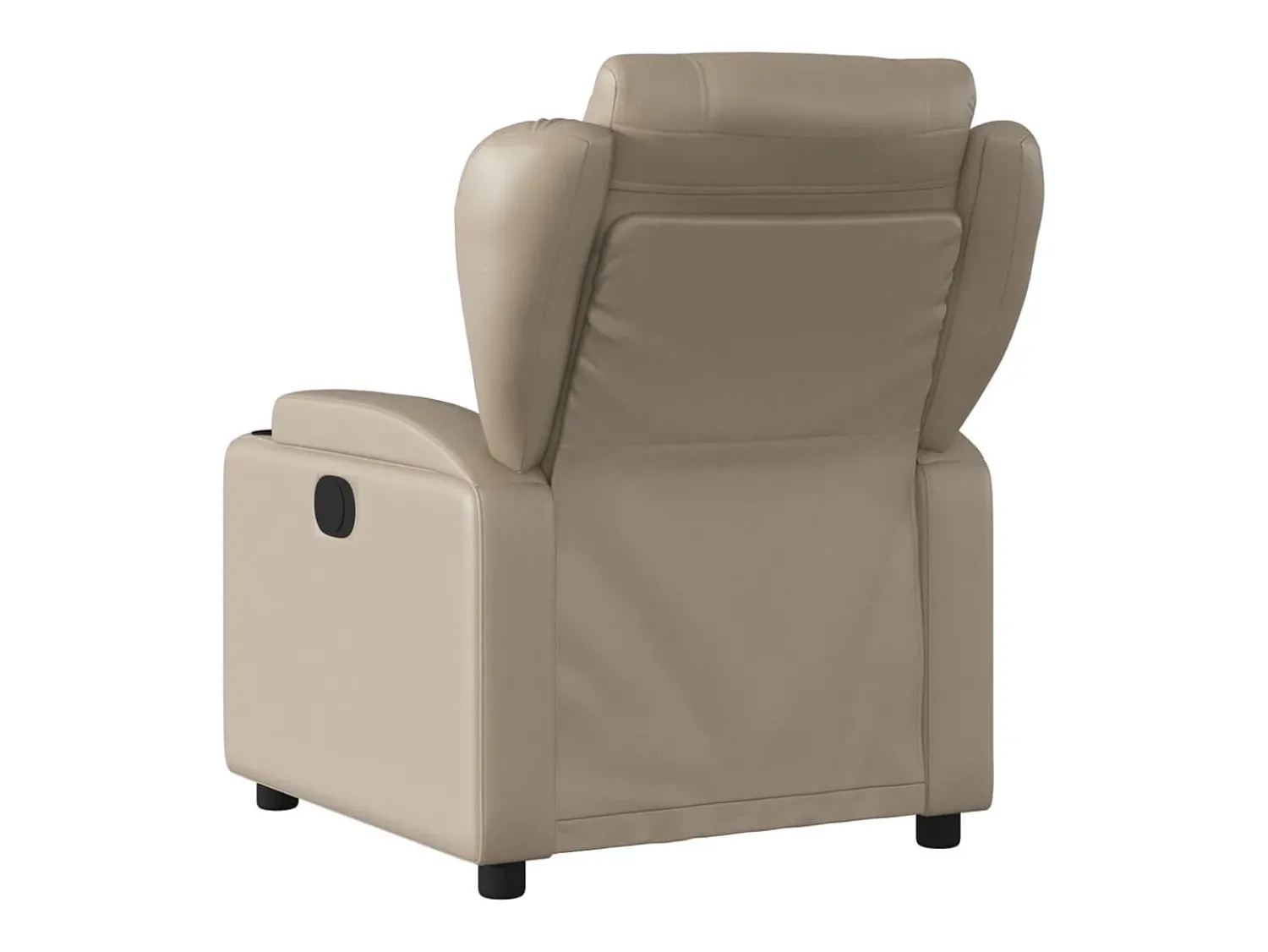 Poltrona| Poltrona Confortável | Poltrona reclinável elétrica couro artificial cor cappuccino SHL398454 Castanho