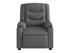 Hot Poltrona Confortável | Poltrona reclinável elétrica tecido cinzento-escuro SHL425524 Cinza antracite