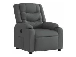 Hot Poltrona Confortável | Poltrona reclinável elétrica tecido cinzento-escuro SHL425524 Cinza antracite