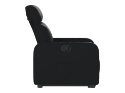 Poltrona Confortável | Poltrona reclinável elevatória couro artificial SHL444801 Preto