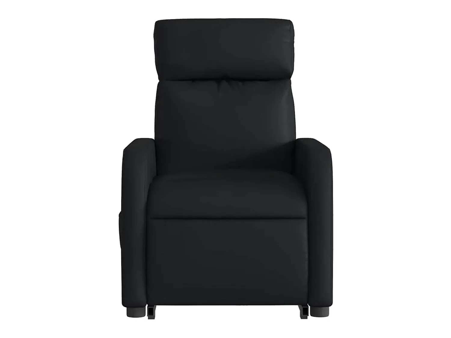 Poltrona Confortável | Poltrona reclinável elevatória couro artificial SHL444801 Preto