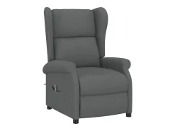 Poltrona| Poltrona Confortável | Poltrona reclinável elétrica tecido cinza-escuro SHL343372 Cinza antracite