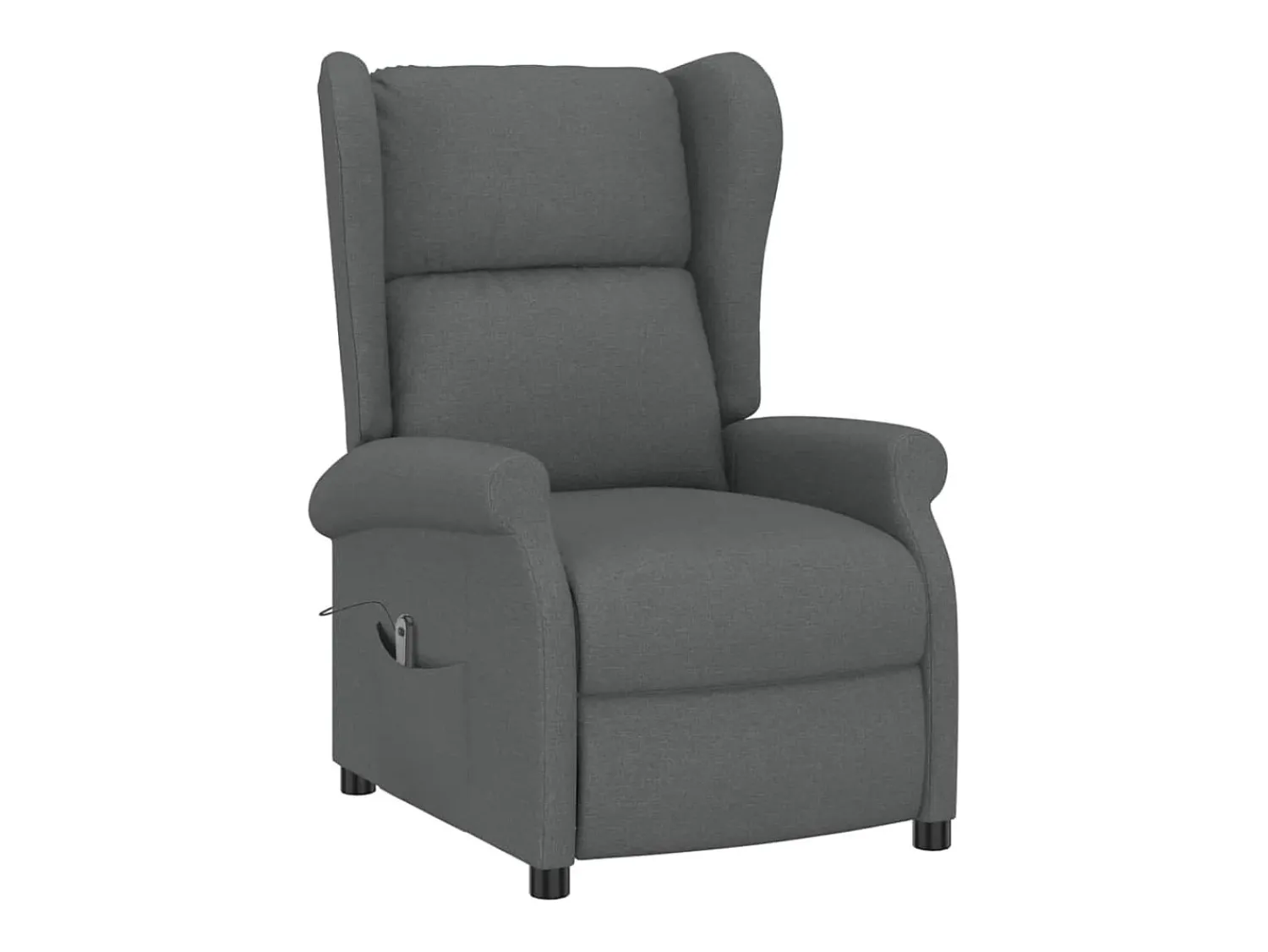 Poltrona| Poltrona Confortável | Poltrona reclinável elétrica tecido cinza-escuro SHL343372 Cinza antracite