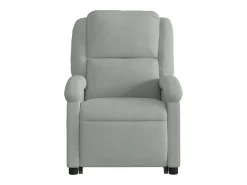 Poltrona| Poltrona Confortável | Poltrona reclinável elevatória elétrica veludo -claro SHL262547 Cinzento