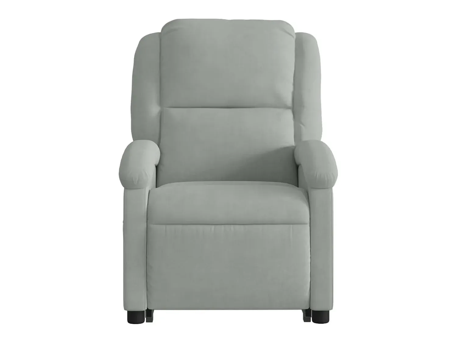 Poltrona| Poltrona Confortável | Poltrona reclinável elevatória elétrica veludo -claro SHL262547 Cinzento