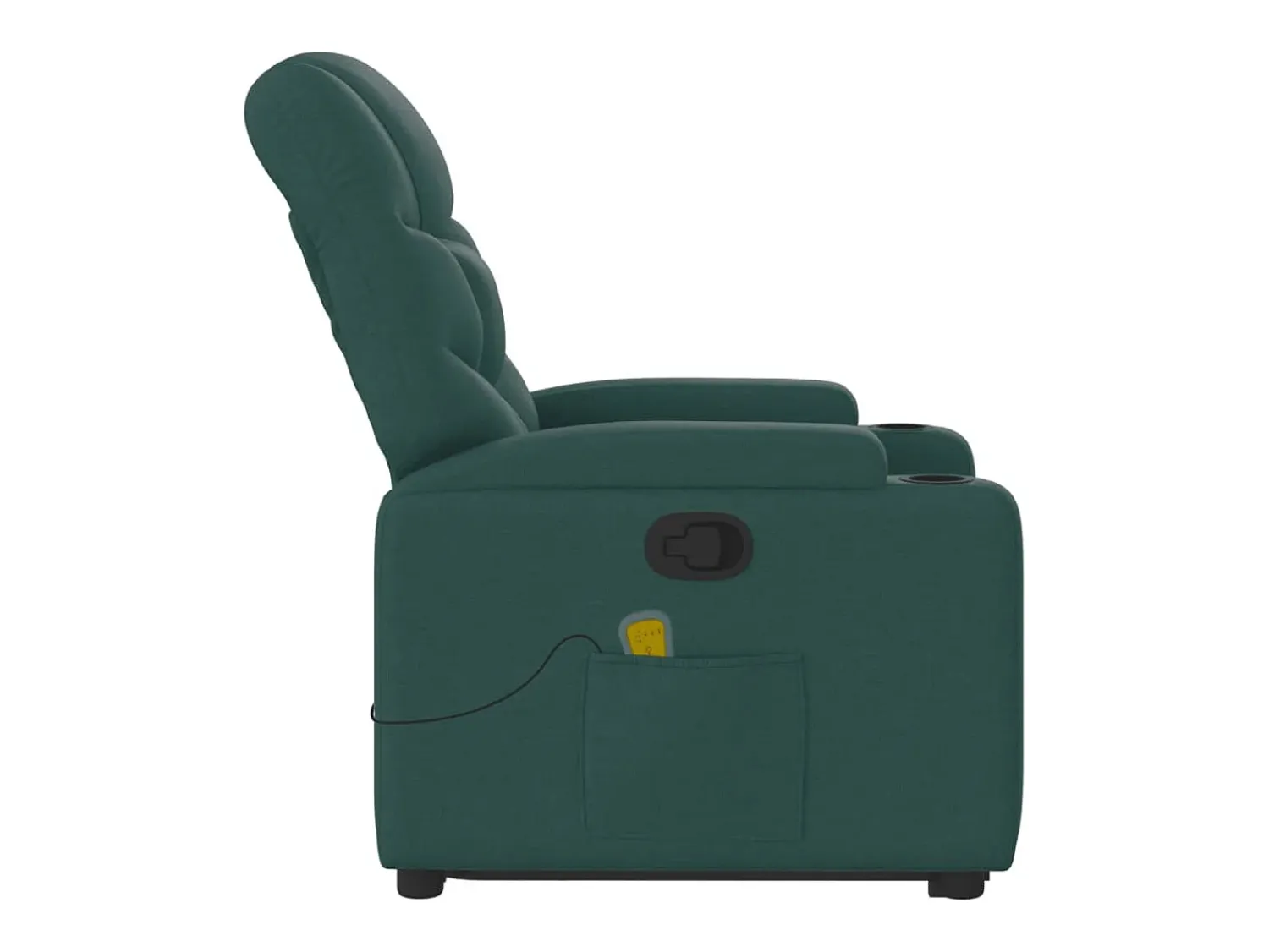 Poltrona| Poltrona Confortável | Poltrona reclinável elevatória de massagens tecido verde-escuro SHL46462 Verde pinho