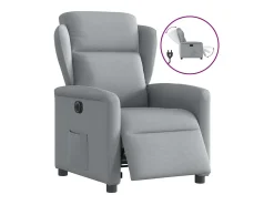 Poltrona| Poltrona Confortável | Poltrona reclinável elétrica tecido -claro SHL975758 Cinzento
