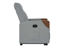 Poltrona| Poltrona Confortável | Poltrona reclinável elevatória tecido -claro SHL681954 Cinzento