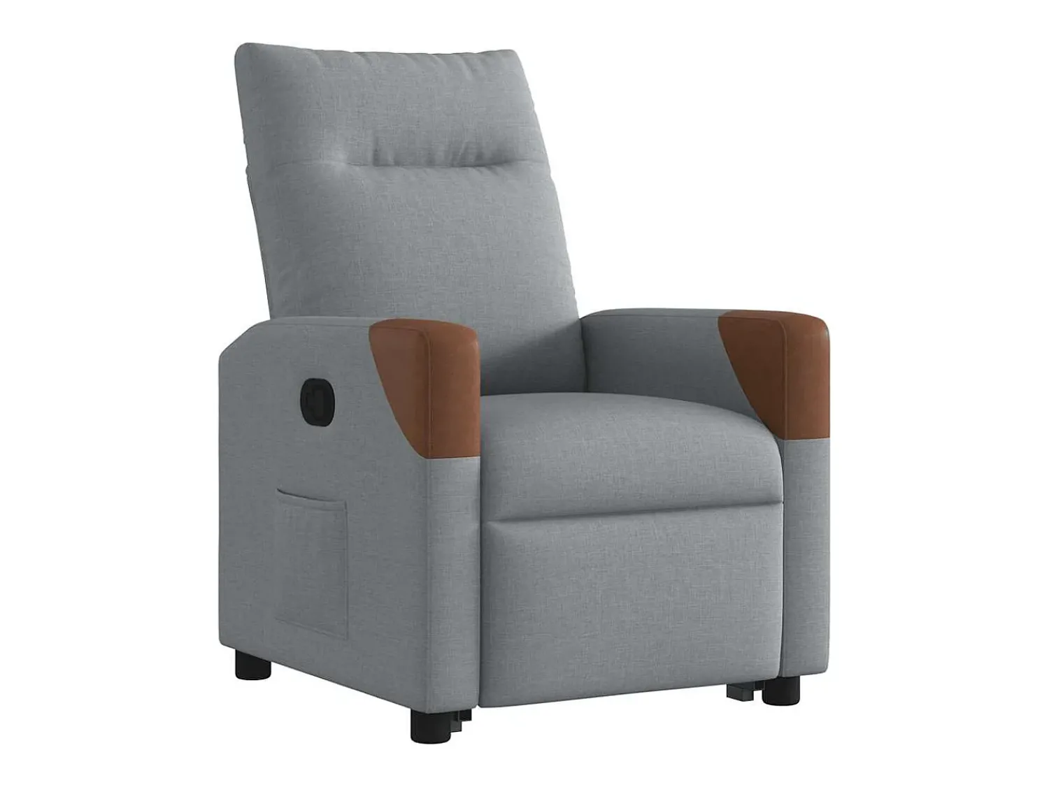 Poltrona| Poltrona Confortável | Poltrona reclinável elevatória tecido -claro SHL681954 Cinzento