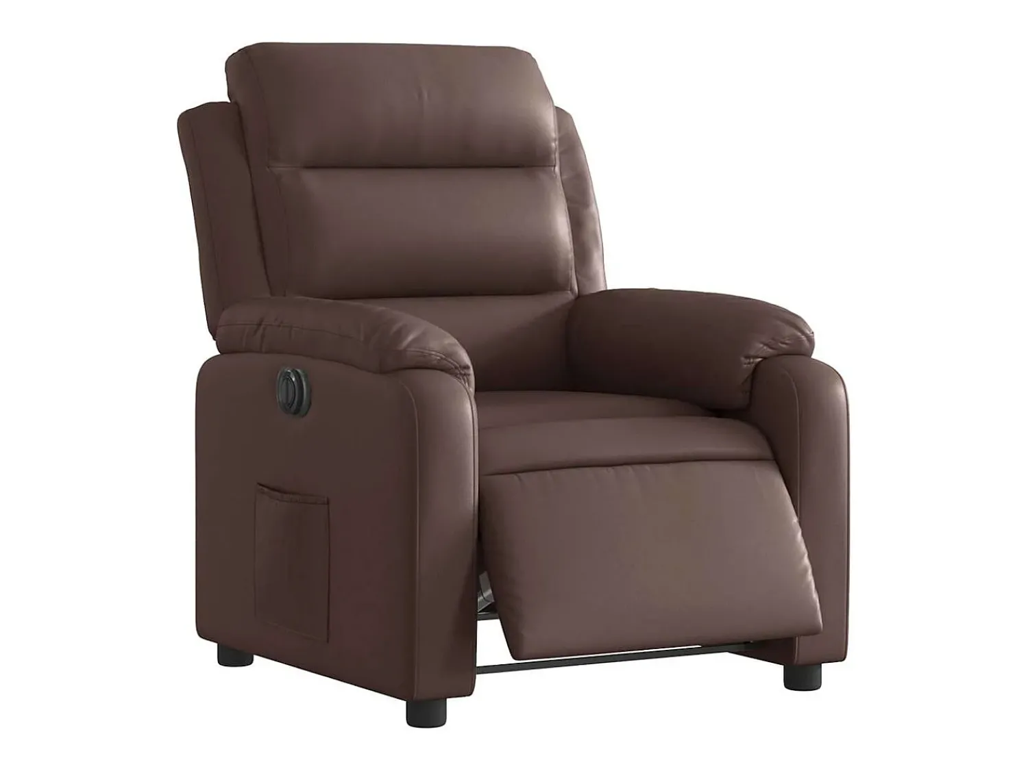 Poltrona Confortável | Poltrona reclinável elétrica couro artificial SHL425040^ Poltrona
