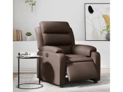 Poltrona Confortável | Poltrona reclinável elétrica couro artificial SHL425040^ Poltrona
