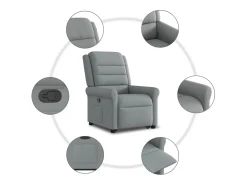 Poltrona Confortável | Poltrona reclinável elevatória tecido -claro SHL673185^ Poltrona