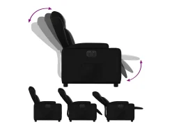 Poltrona* Poltrona Confortável | Poltrona reclinável elétrica couro artificial SHL471340 Preto