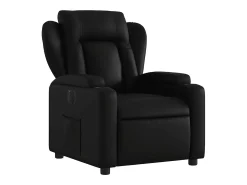 Poltrona* Poltrona Confortável | Poltrona reclinável elétrica couro artificial SHL471340 Preto