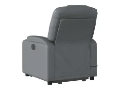 Poltrona* Poltrona Confortável | Poltrona reclinável elevatória elétrica couro artificial cinza SHL948503 Cinzento
