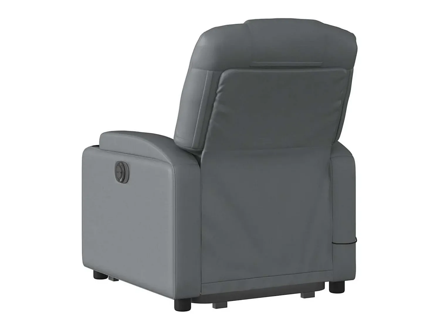 Poltrona* Poltrona Confortável | Poltrona reclinável elevatória elétrica couro artificial cinza SHL948503 Cinzento