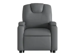 Poltrona* Poltrona Confortável | Poltrona reclinável elevatória elétrica couro artificial cinza SHL948503 Cinzento