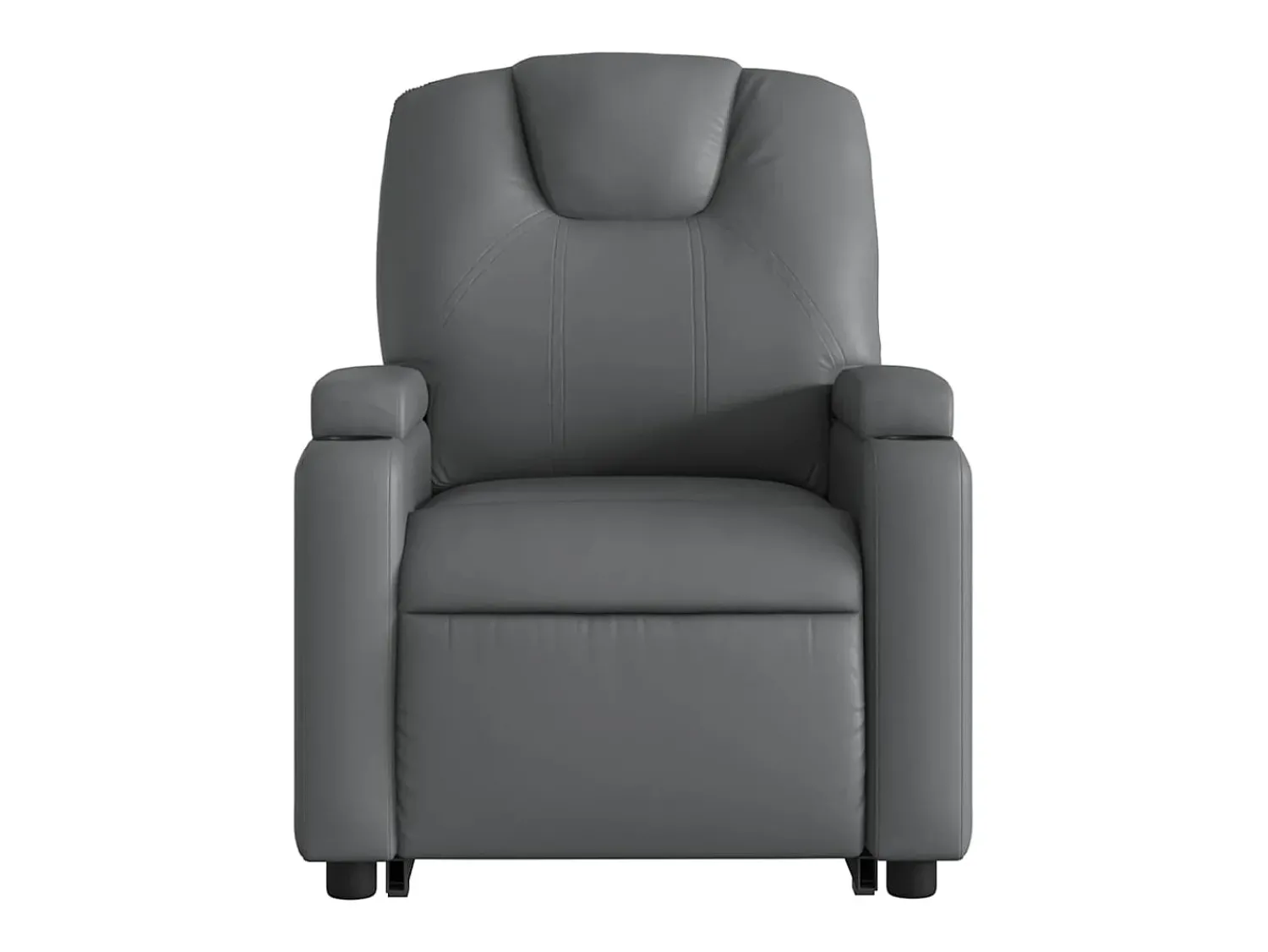 Poltrona* Poltrona Confortável | Poltrona reclinável elevatória elétrica couro artificial cinza SHL948503 Cinzento