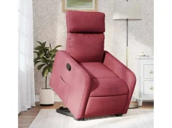 Poltrona* Poltrona Confortável | Poltrona reclinável elevatória tecido tinto SHL180014 Vermelho
