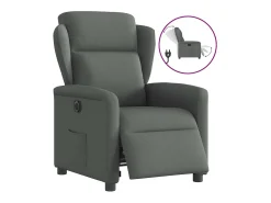 Poltrona* Poltrona Confortável | Poltrona reclinável elétrica tecido cinzento-escuro SHL303709 Cinza antracite