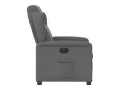 Poltrona* Poltrona Confortável | Poltrona reclinável elétrica tecido cinzento-escuro SHL303709 Cinza antracite