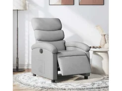 Poltrona| Poltrona Confortável | Poltrona reclinável elétrica tecido -claro SHL587418 Cinzento