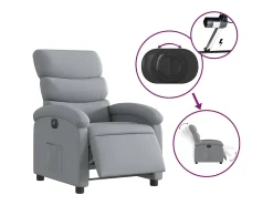 Poltrona| Poltrona Confortável | Poltrona reclinável elétrica tecido -claro SHL587418 Cinzento
