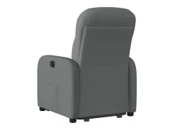 Poltrona Confortável | Poltrona reclinável elevatória elétrica tecido cinzento-escuro SHL578940^ Poltrona