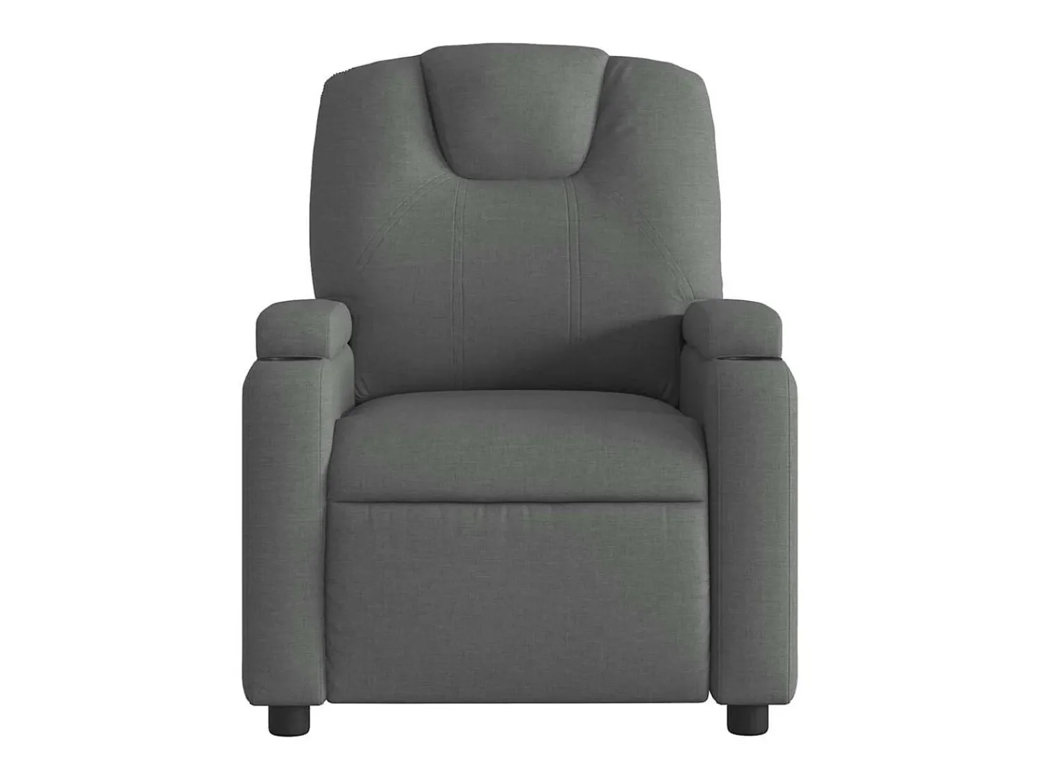 Hot Poltrona Confortável | Poltrona reclinável elétrica tecido cinzento-escuro SHL672699 Cinza antracite
