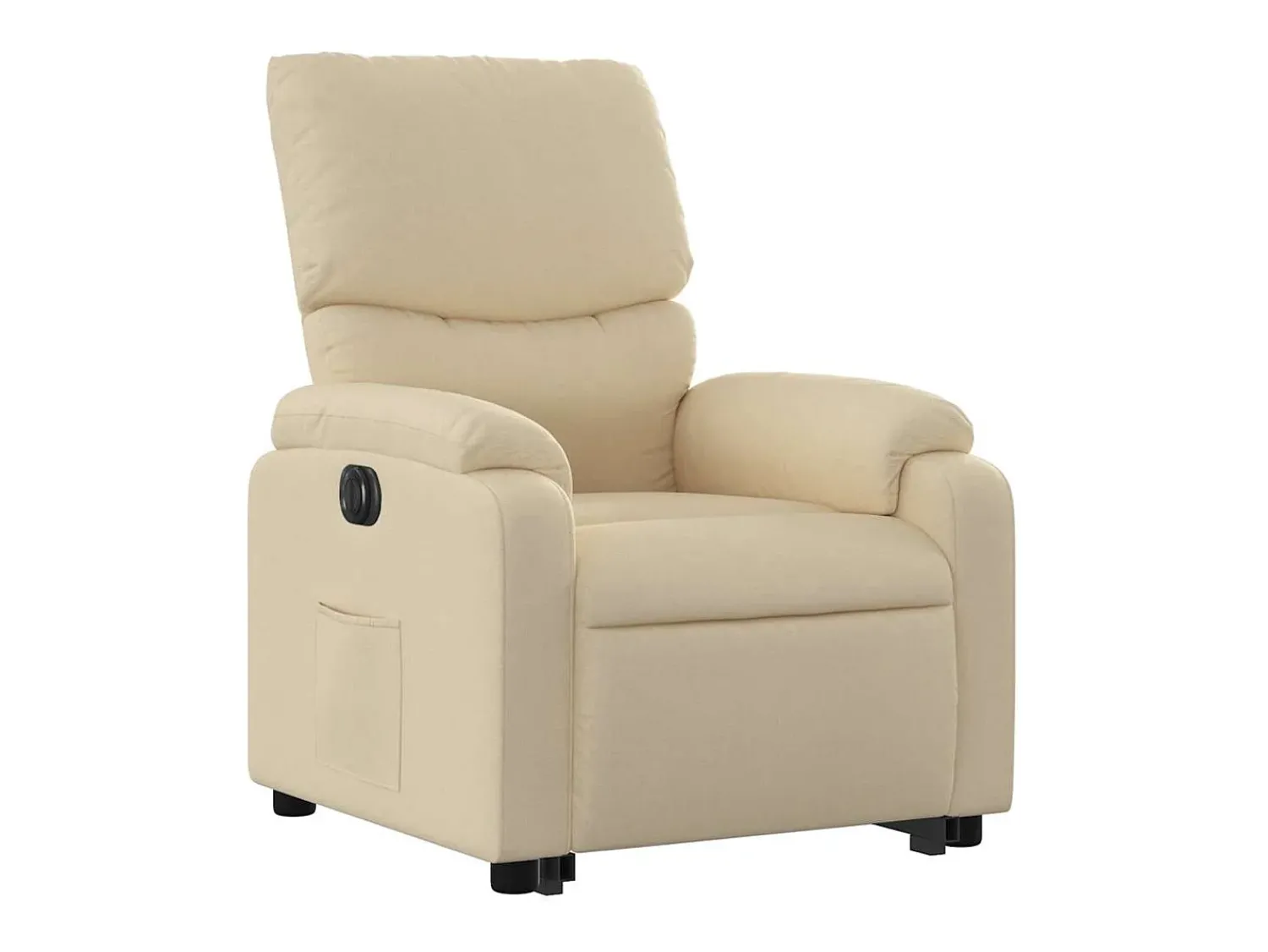 Sale Poltrona Confortável | Poltrona reclinável elevatória elétrica tecido cor SHL298009 Creme