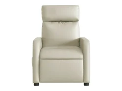Poltrona* Poltrona Confortável | Poltrona reclinável elétrica couro artificial cor SHL209967 Creme