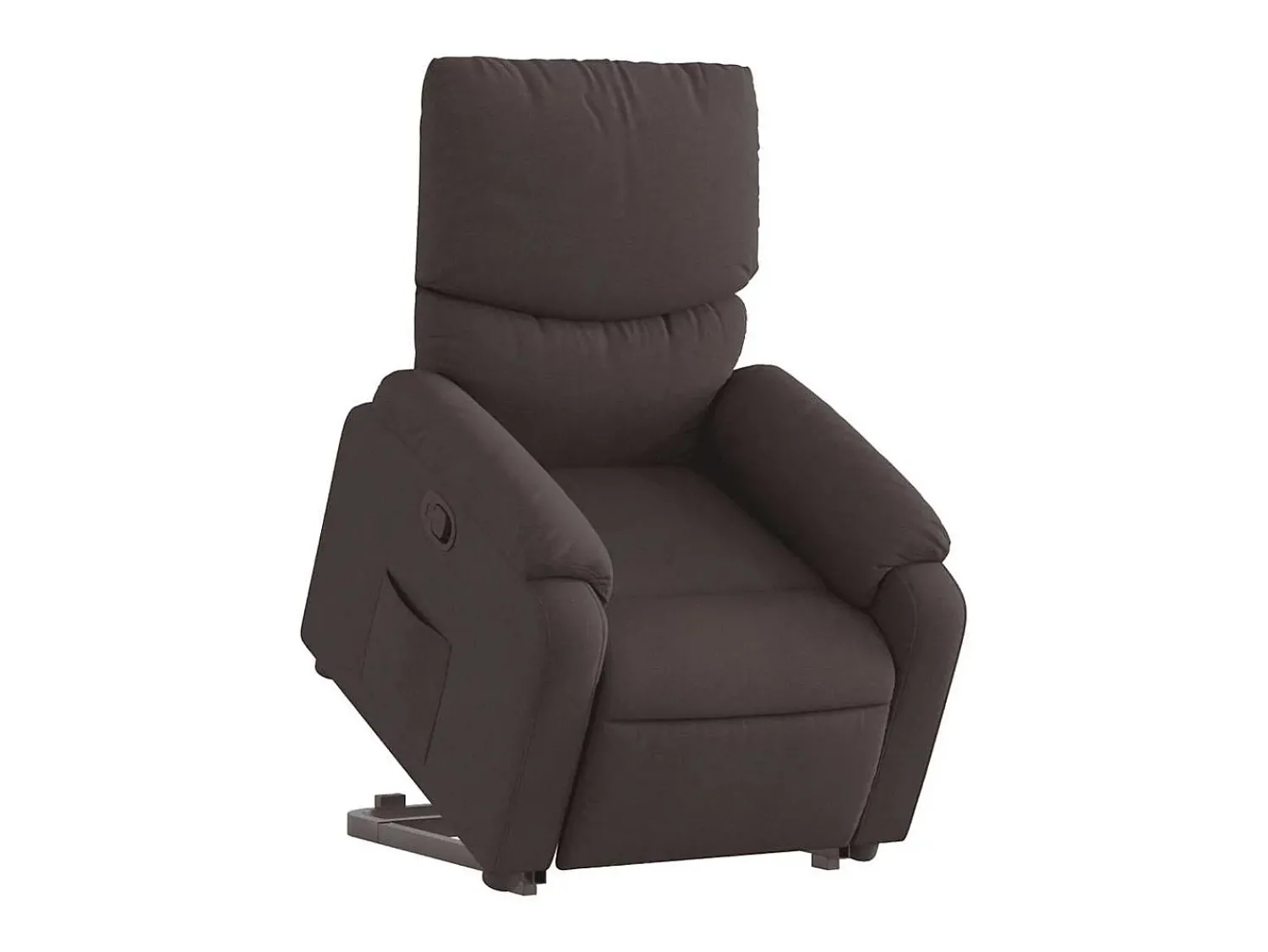 Poltrona| Poltrona Confortável | Poltrona reclinável elevatória tecido -escuro SHL67156 Castanho
