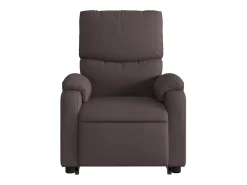 Poltrona| Poltrona Confortável | Poltrona reclinável elevatória tecido -escuro SHL67156 Castanho