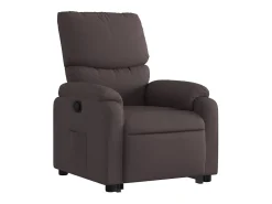 Poltrona| Poltrona Confortável | Poltrona reclinável elevatória tecido -escuro SHL67156 Castanho