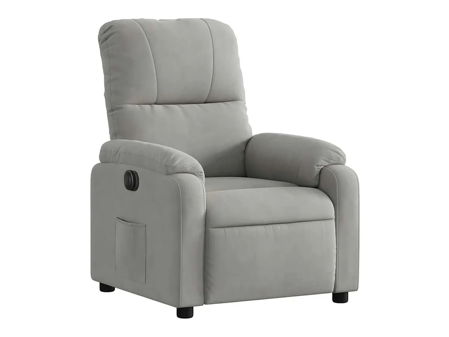 Poltrona* Poltrona Confortável | Poltrona reclinável elétrica tecido de microfibra cinza-claro SHL883788 Cinzento