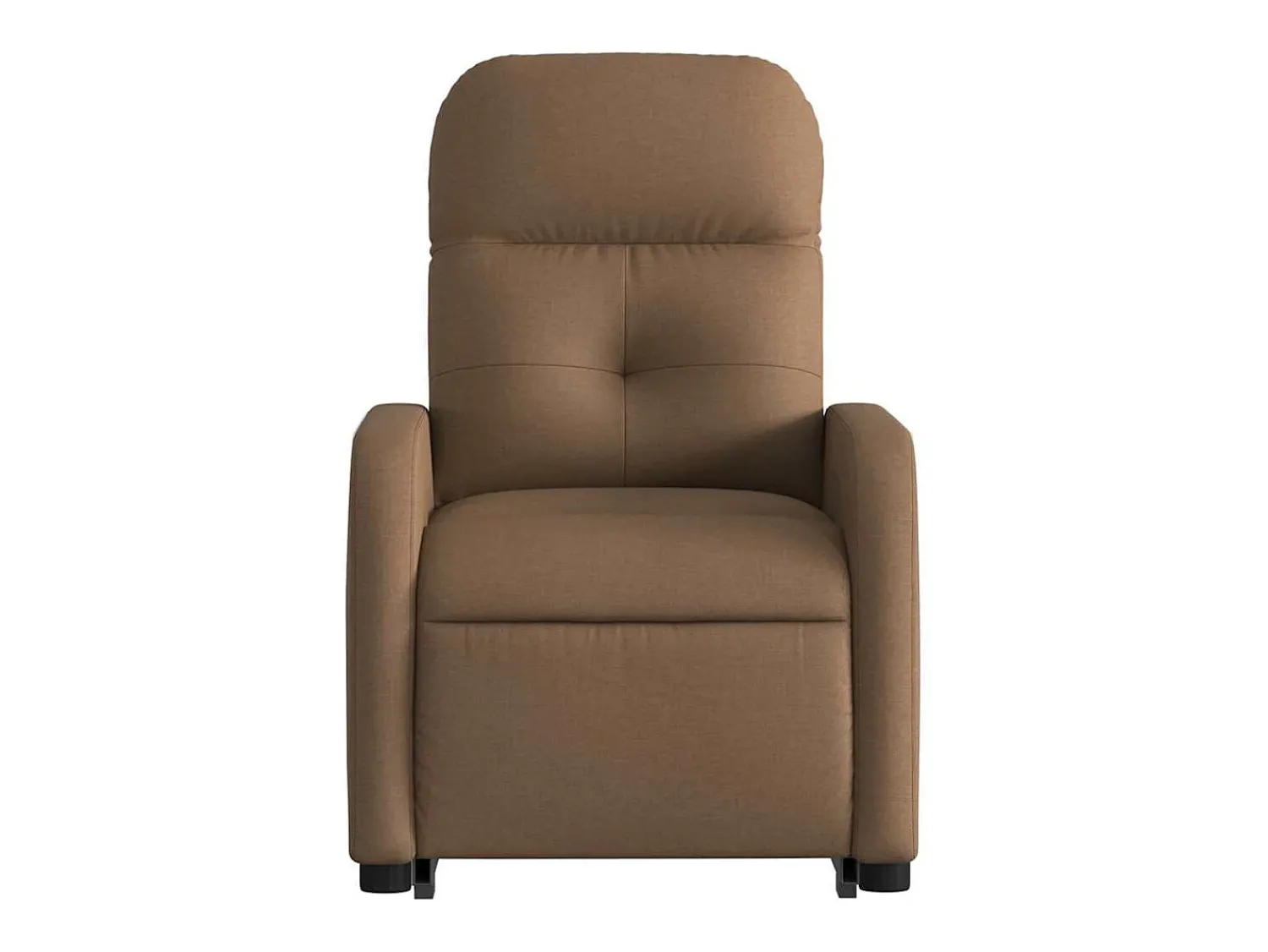 Discount Poltrona Confortável | Poltrona reclinável elevatória elétrica tecido SHL520794 Castanho
