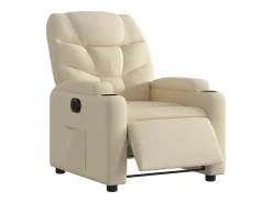 Sale Poltrona Confortável | Poltrona reclinável elétrica tecido cor SHL10323 Creme