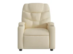 Sale Poltrona Confortável | Poltrona reclinável elétrica tecido cor SHL10323 Creme