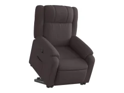 Poltrona| Poltrona Confortável | Poltrona reclinável elevatória tecido -escuro SHL82096 Castanho