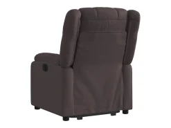 Poltrona| Poltrona Confortável | Poltrona reclinável elevatória tecido -escuro SHL82096 Castanho
