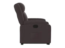 Poltrona| Poltrona Confortável | Poltrona reclinável elevatória tecido -escuro SHL82096 Castanho