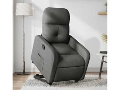 Poltrona| Poltrona Confortável | Poltrona reclinável elevatória tecido cinzento-escuro SHL561540 Cinza antracite