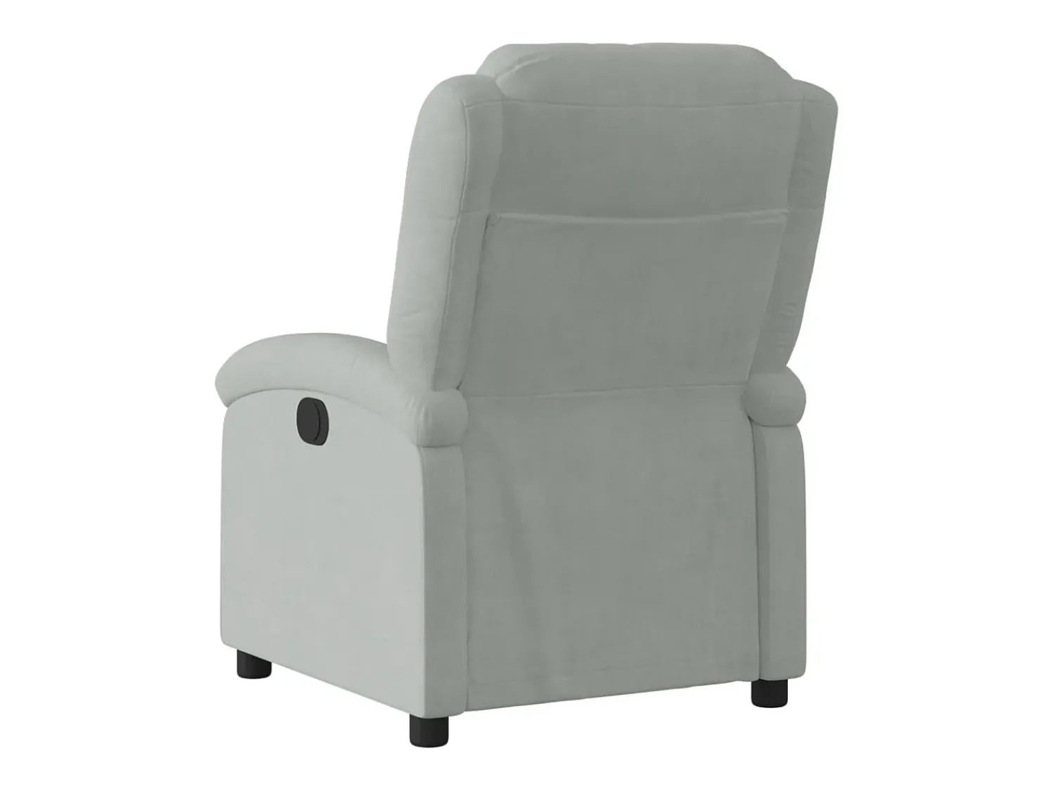Poltrona| Poltrona Confortável | Poltrona reclinável elétrica veludo -claro SHL154118 Cinzento