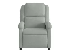Poltrona| Poltrona Confortável | Poltrona reclinável elétrica veludo -claro SHL154118 Cinzento