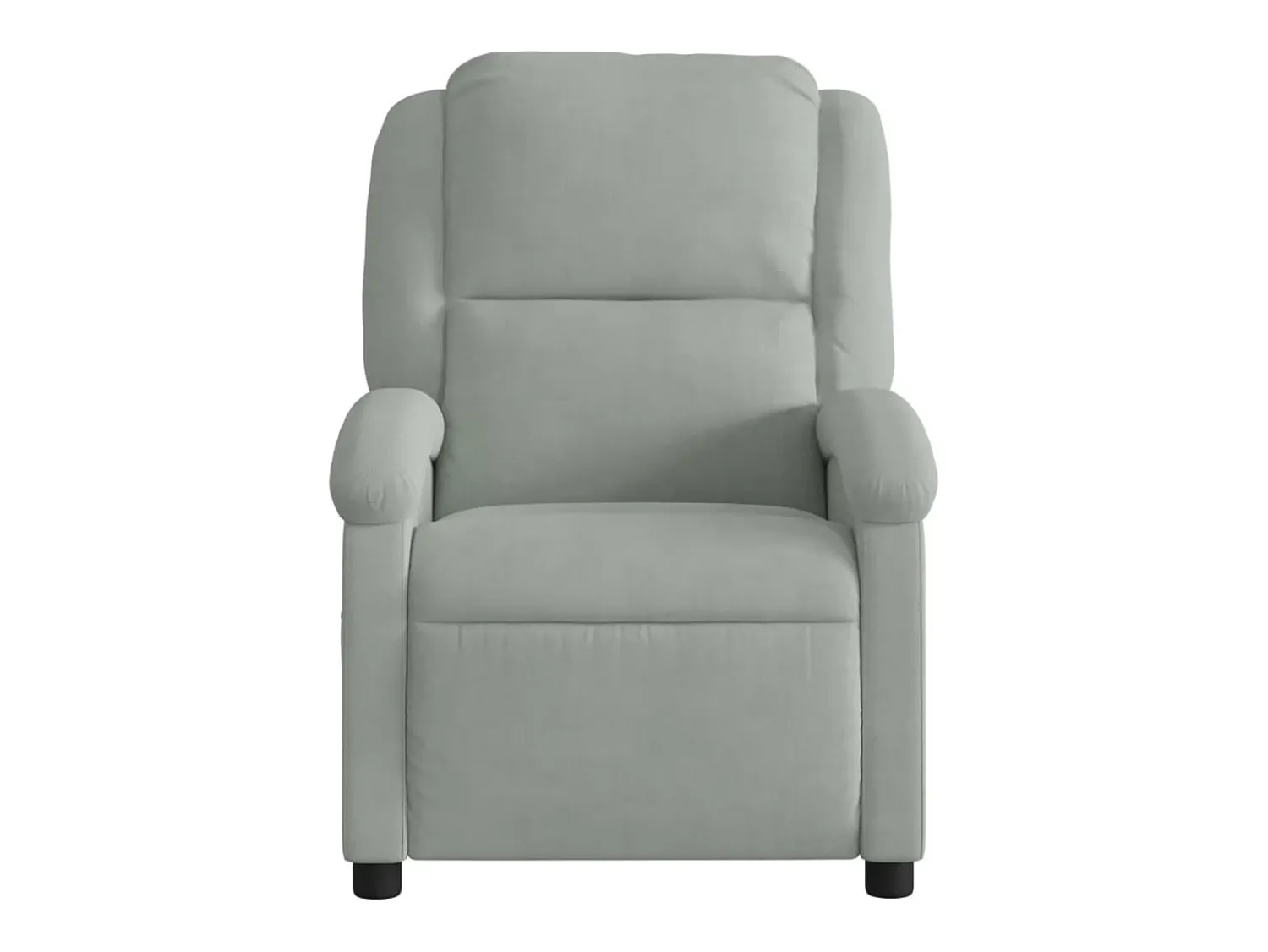 Poltrona| Poltrona Confortável | Poltrona reclinável elétrica veludo -claro SHL154118 Cinzento