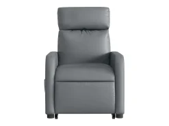 Clearance Poltrona Confortável | Poltrona reclinável elevatória couro artificial SHL570426 Cinzento